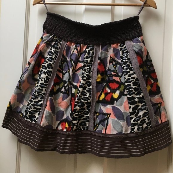 Free People Dresses & Skirts - Adorable Zebra Floral Free People Party Skirt S